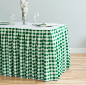 14 ft. Polyester Table Skirt Checkered (4 Colors)