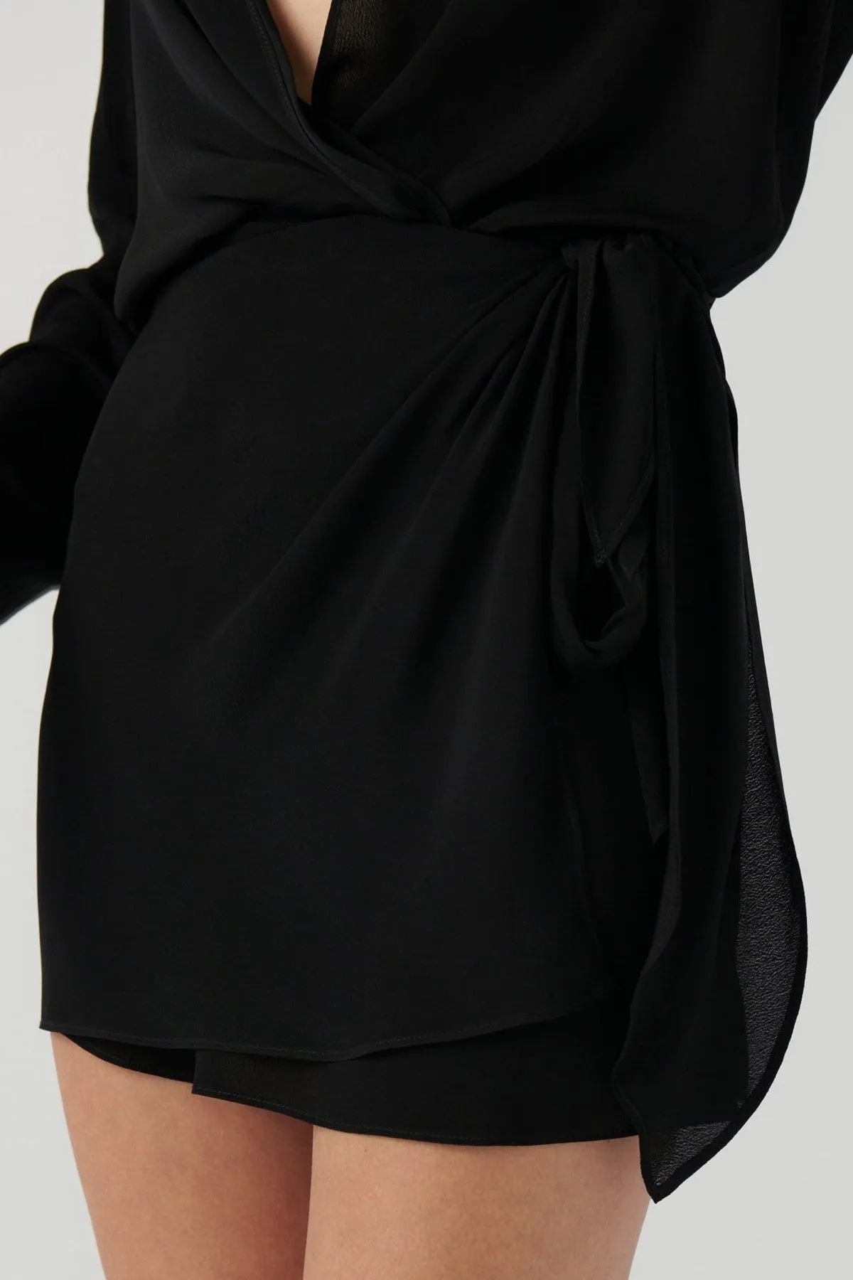 Adalee Wrap Skirt - Black