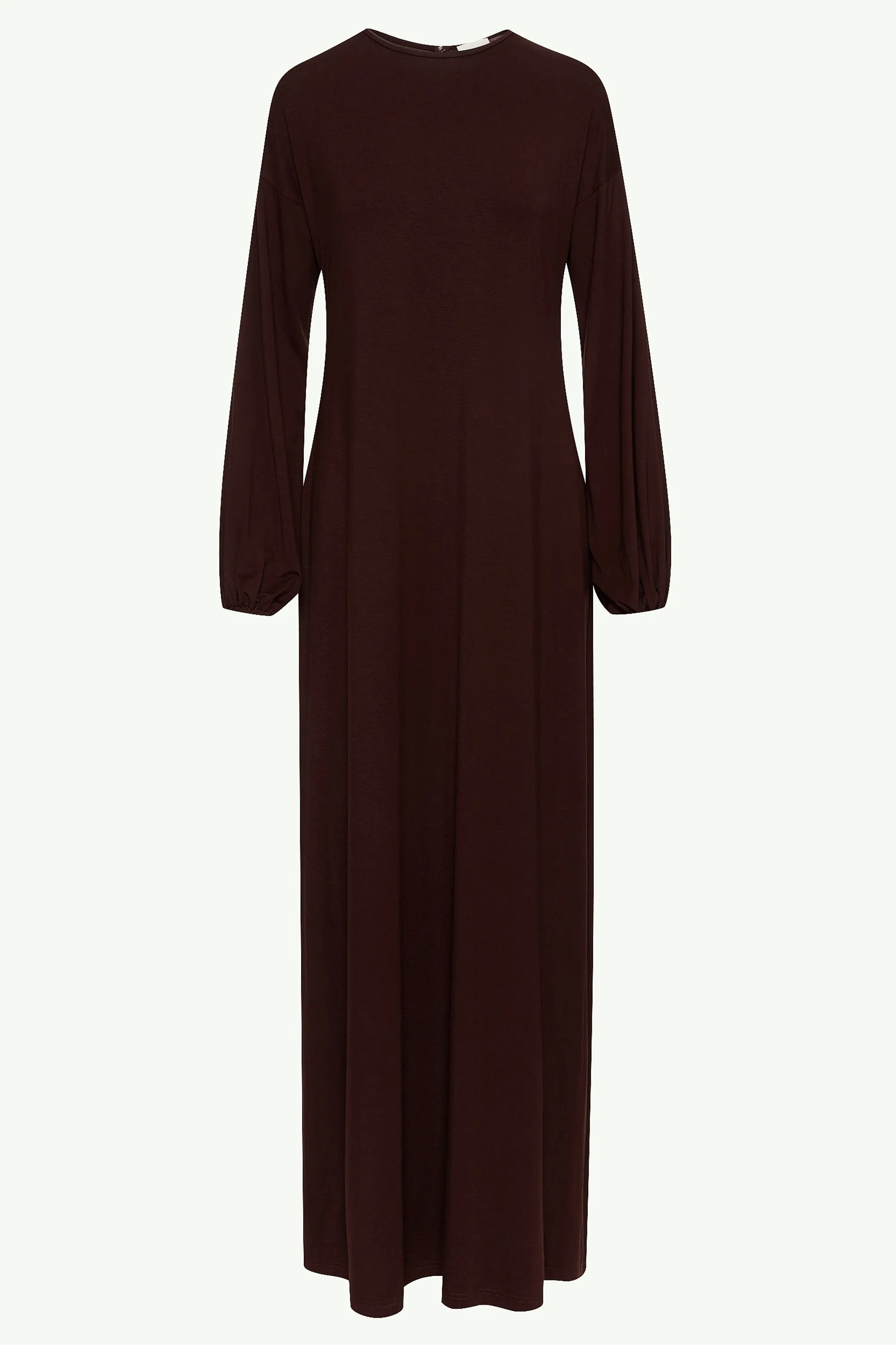 Afiyah Jersey Maxi Dress - Espresso