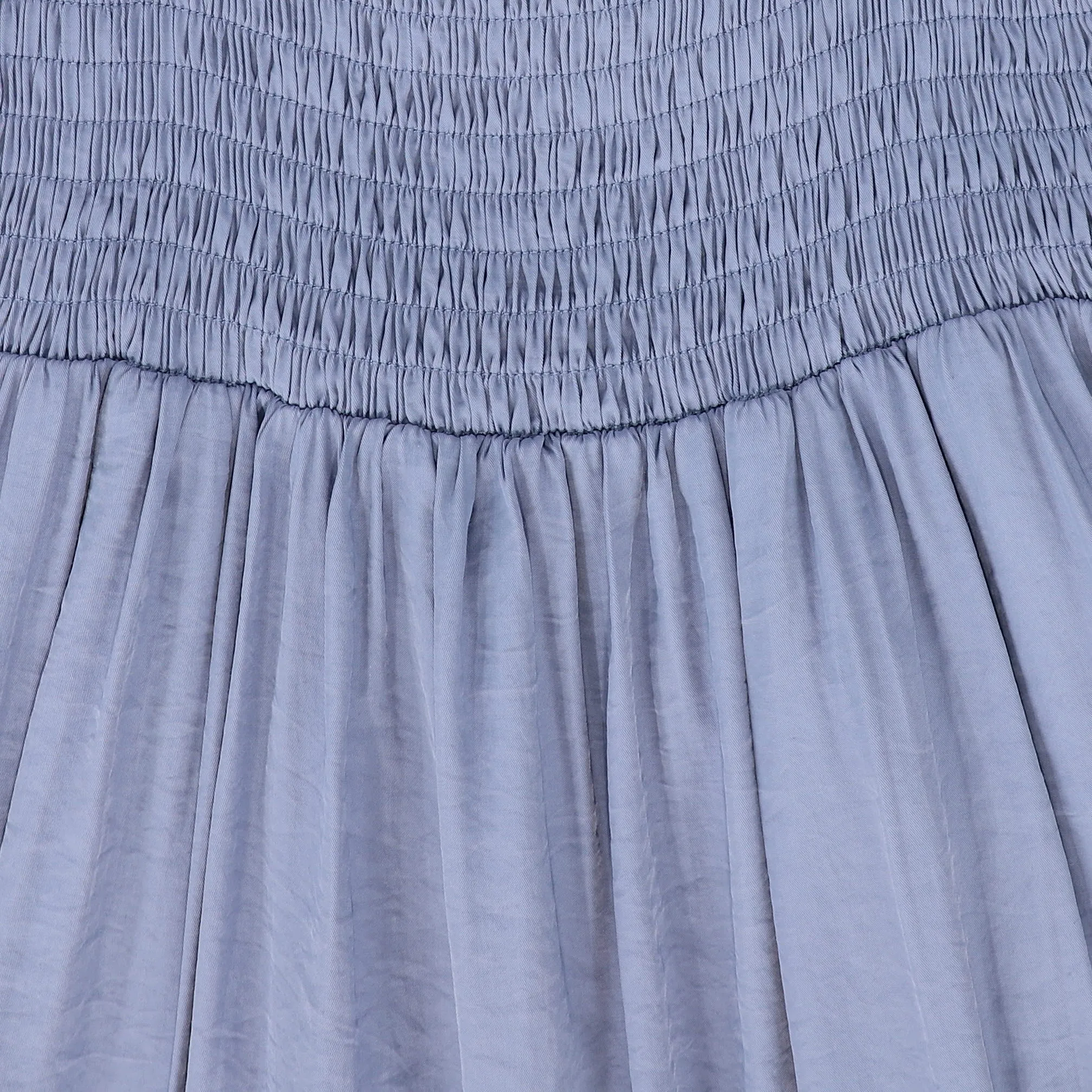 BAMBOO BLUE TIERED SMOCKED MAXI JUMPER [FINAL SALE]