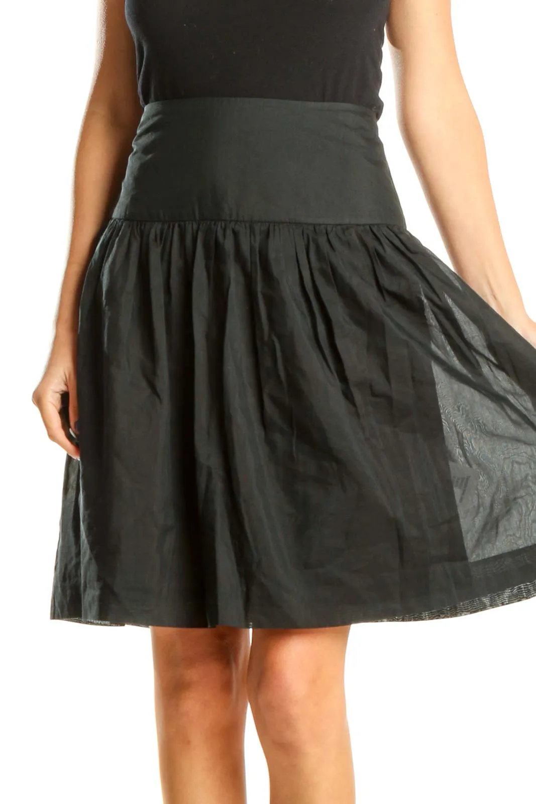 Black Brunch Flared Skirt