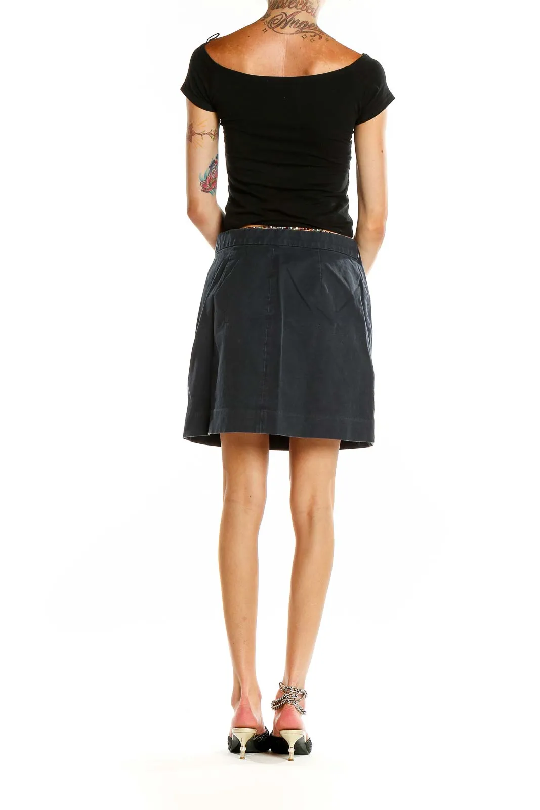 Blue Chic A-Line Skirt