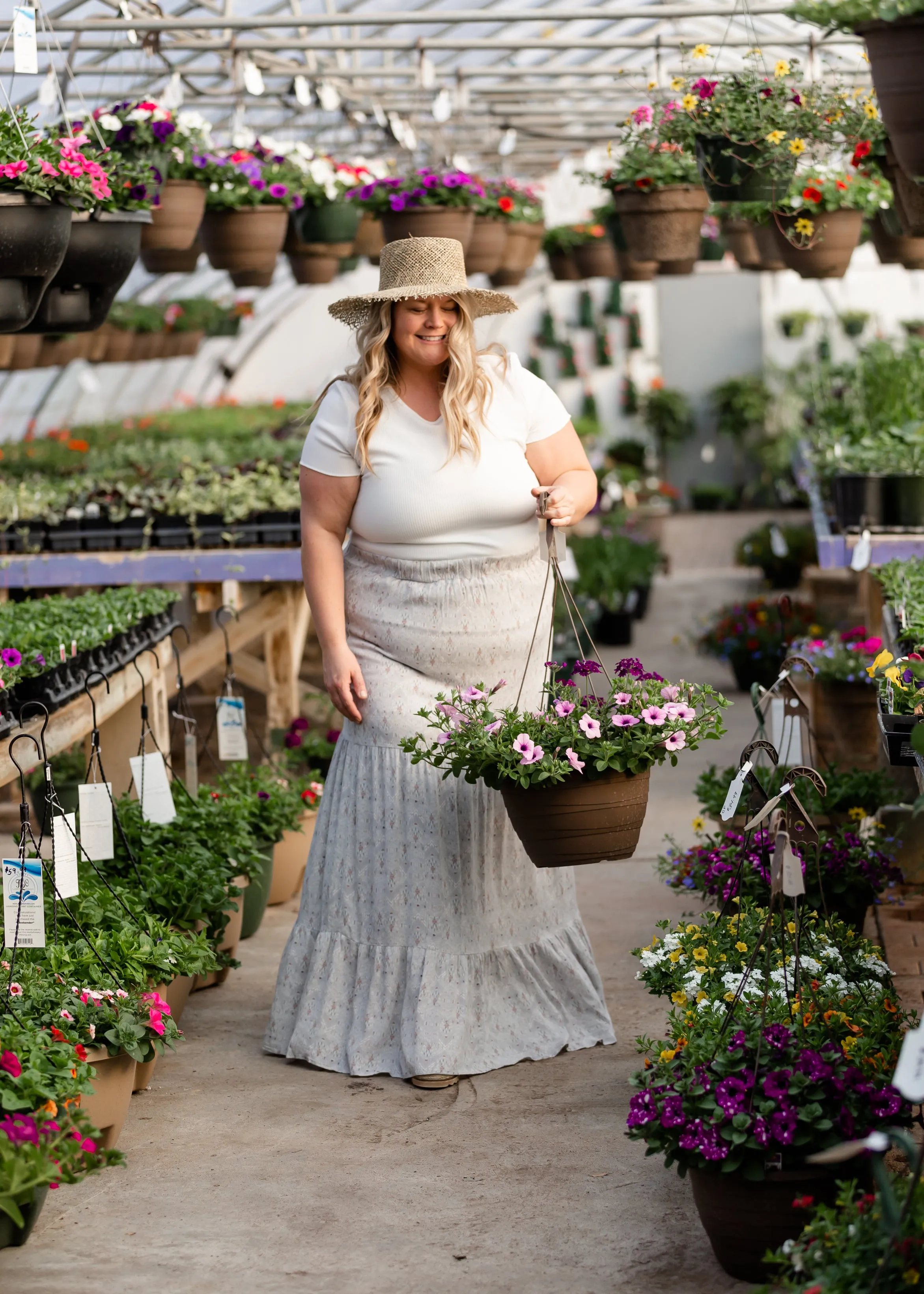 Blue Tiered Print Maxi Skirt - FINAL SALE