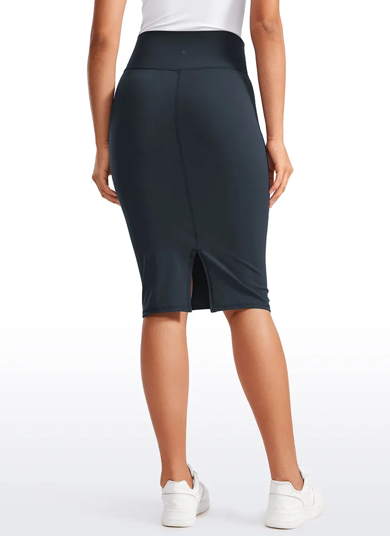 Butterluxe High Waist V Cross Midi Pencil Skirt 26''