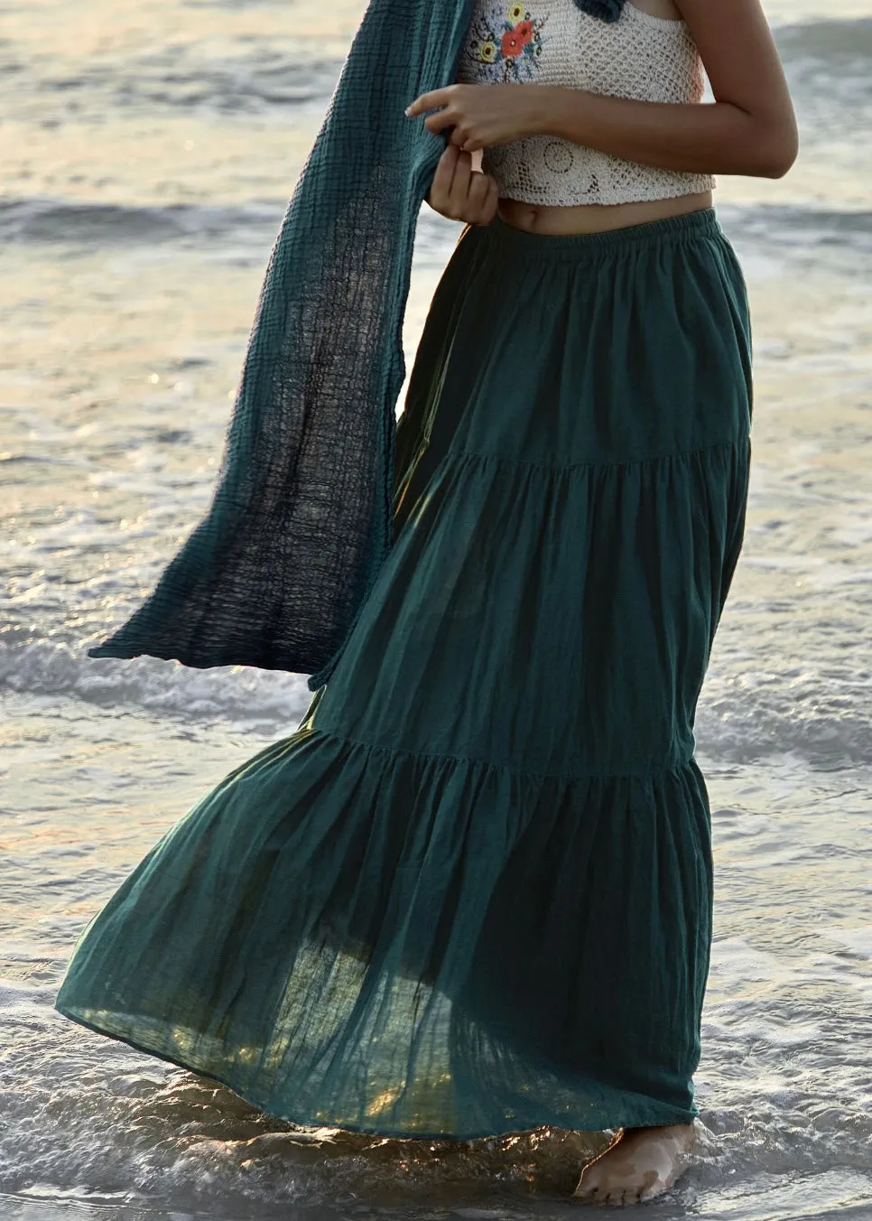 Chala Tiered Maxi Skirt