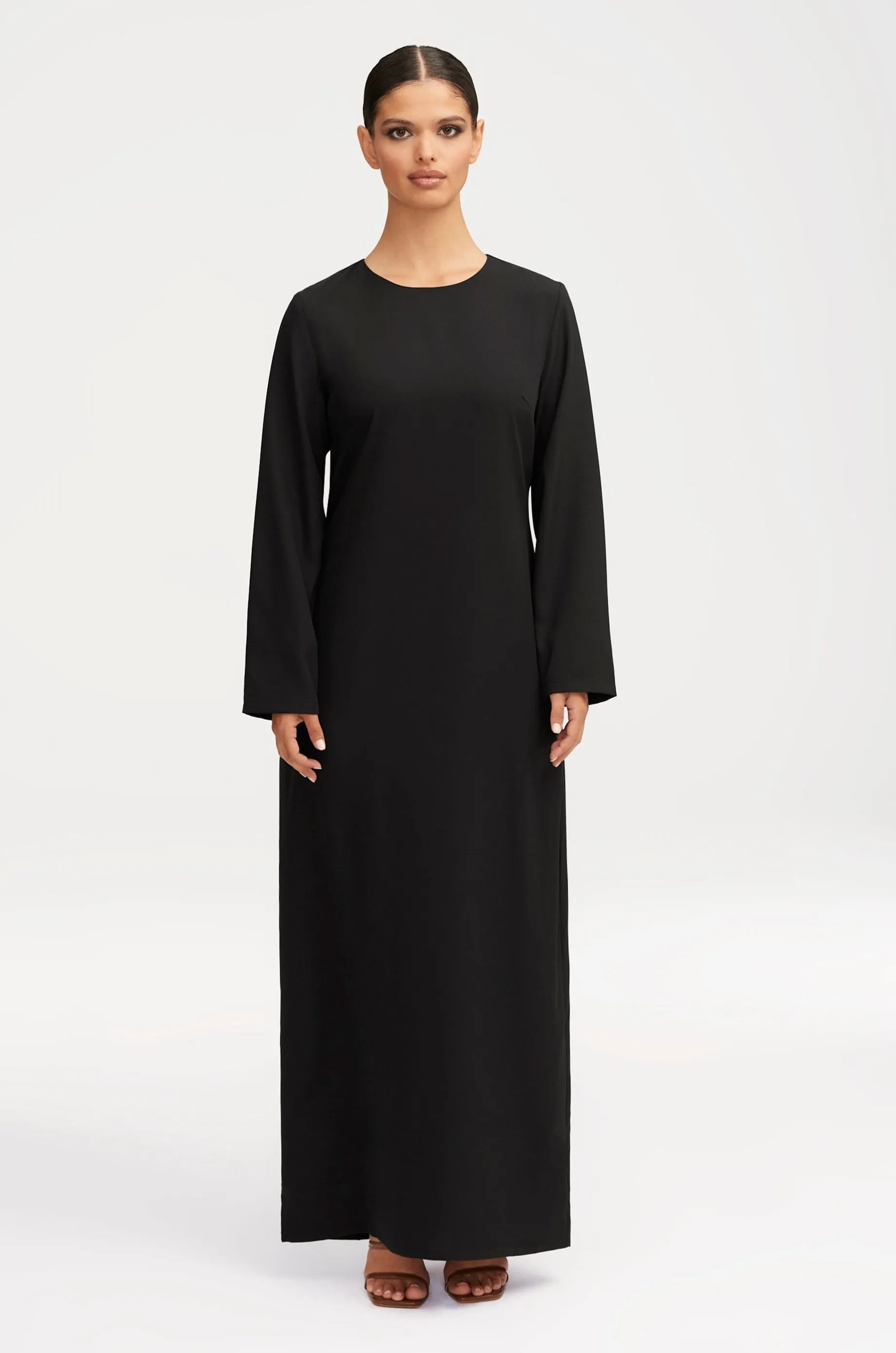 Essential Basic Maxi Dress - Black