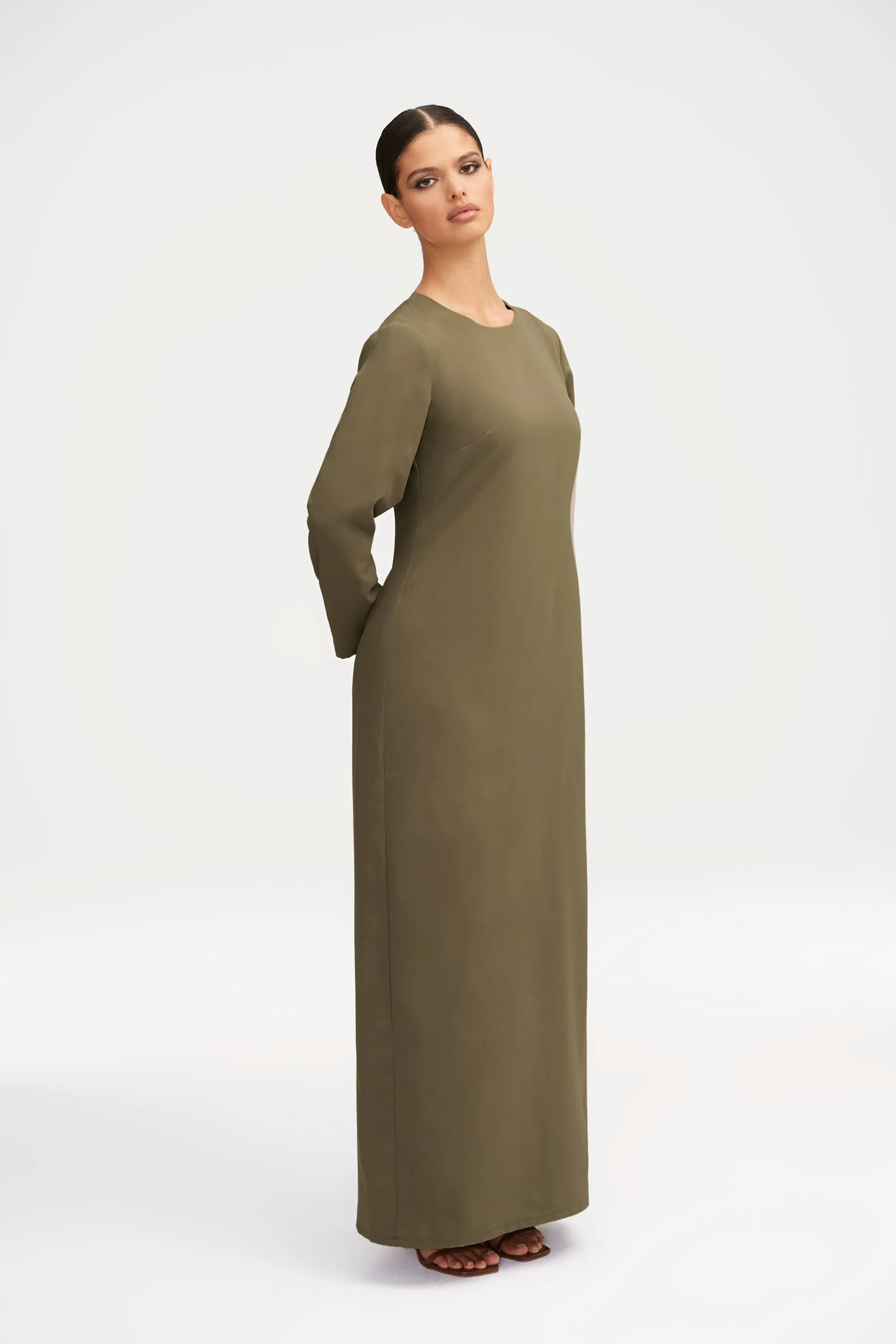 Essential Basic Maxi Dress - Dark Cactus