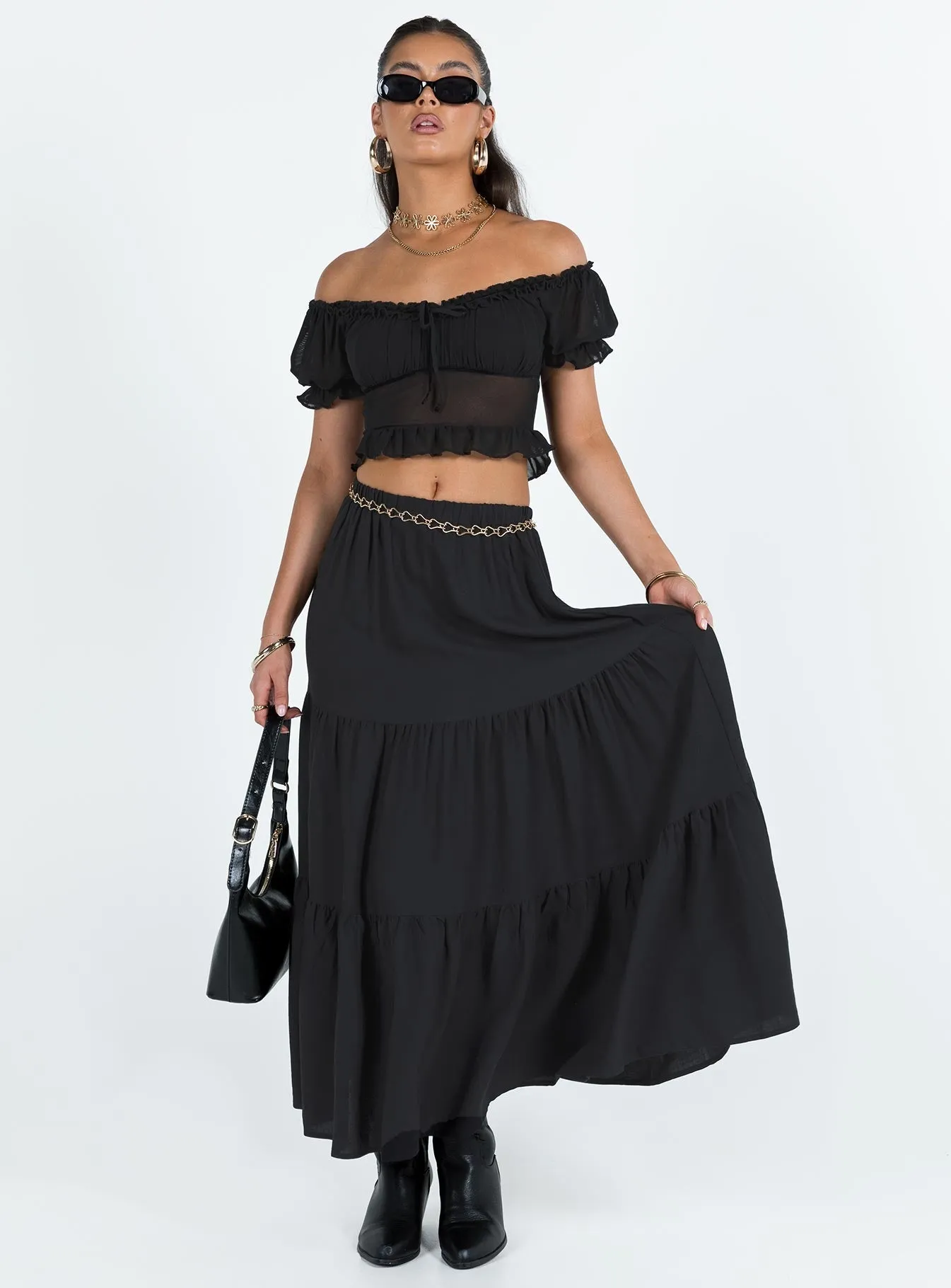 Hale Midi Skirt Black