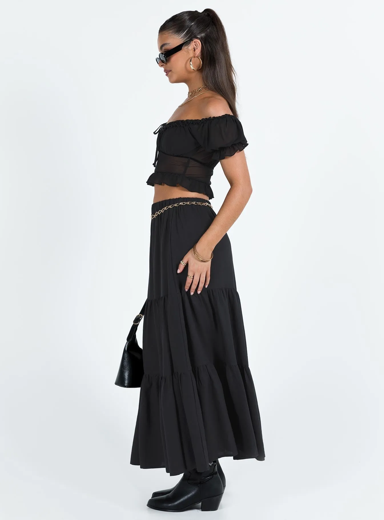 Hale Midi Skirt Black