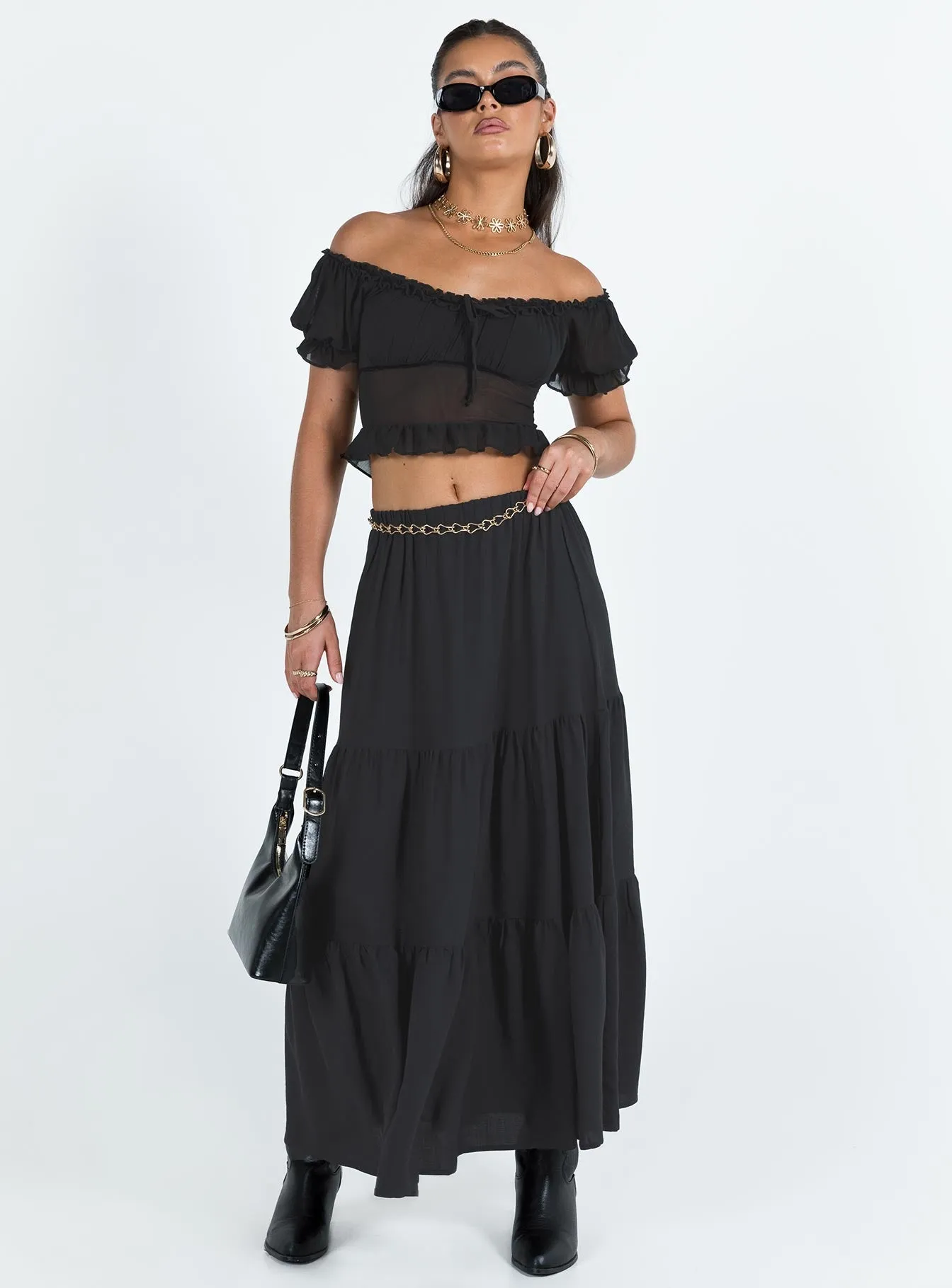 Hale Midi Skirt Black