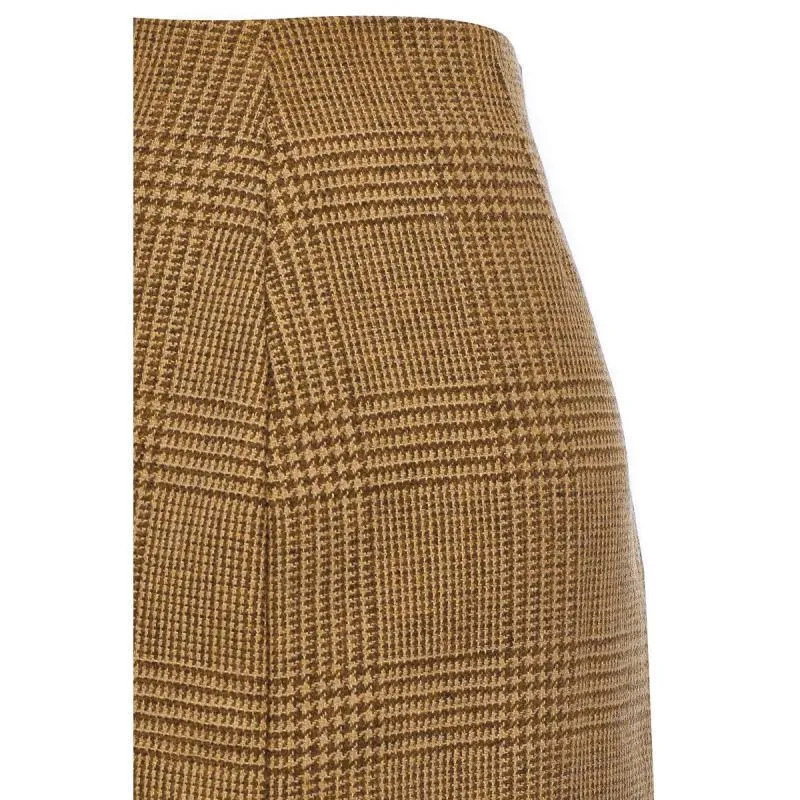 Holland Cooper Chelsea Ladies Tweed Skirt - Tawny