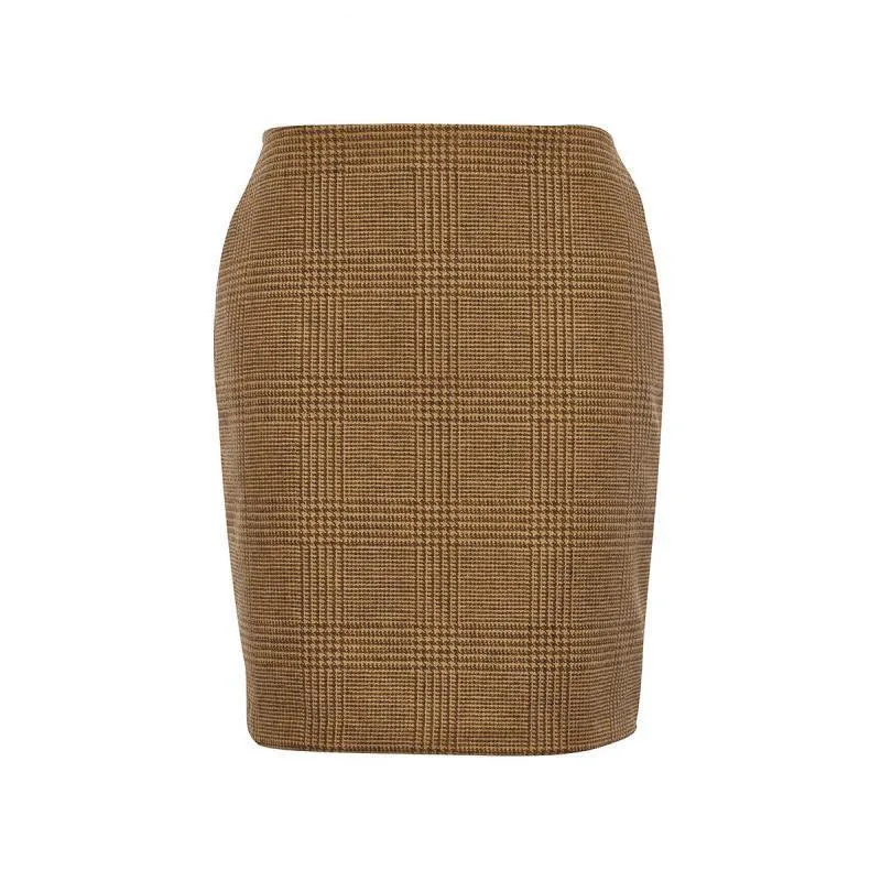 Holland Cooper Chelsea Ladies Tweed Skirt - Tawny