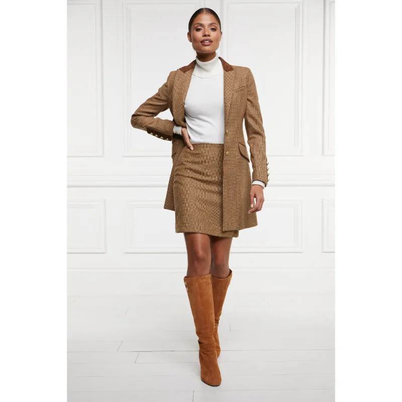 Holland Cooper Chelsea Ladies Tweed Skirt - Tawny