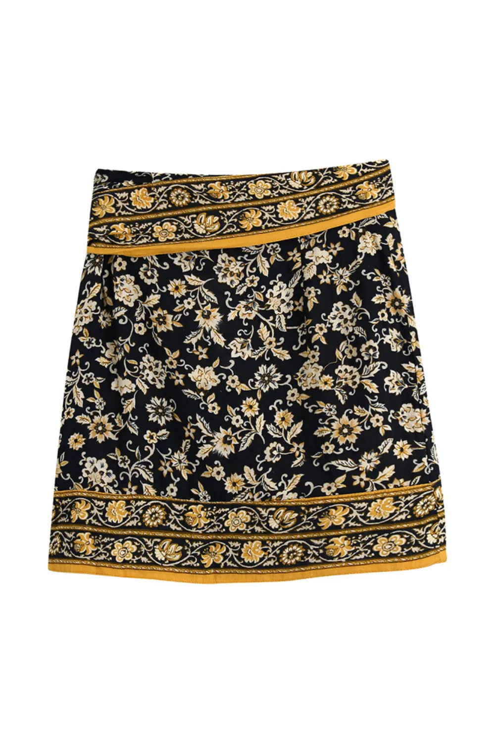 'Kamari' High Waist Mini Wrap Skirt