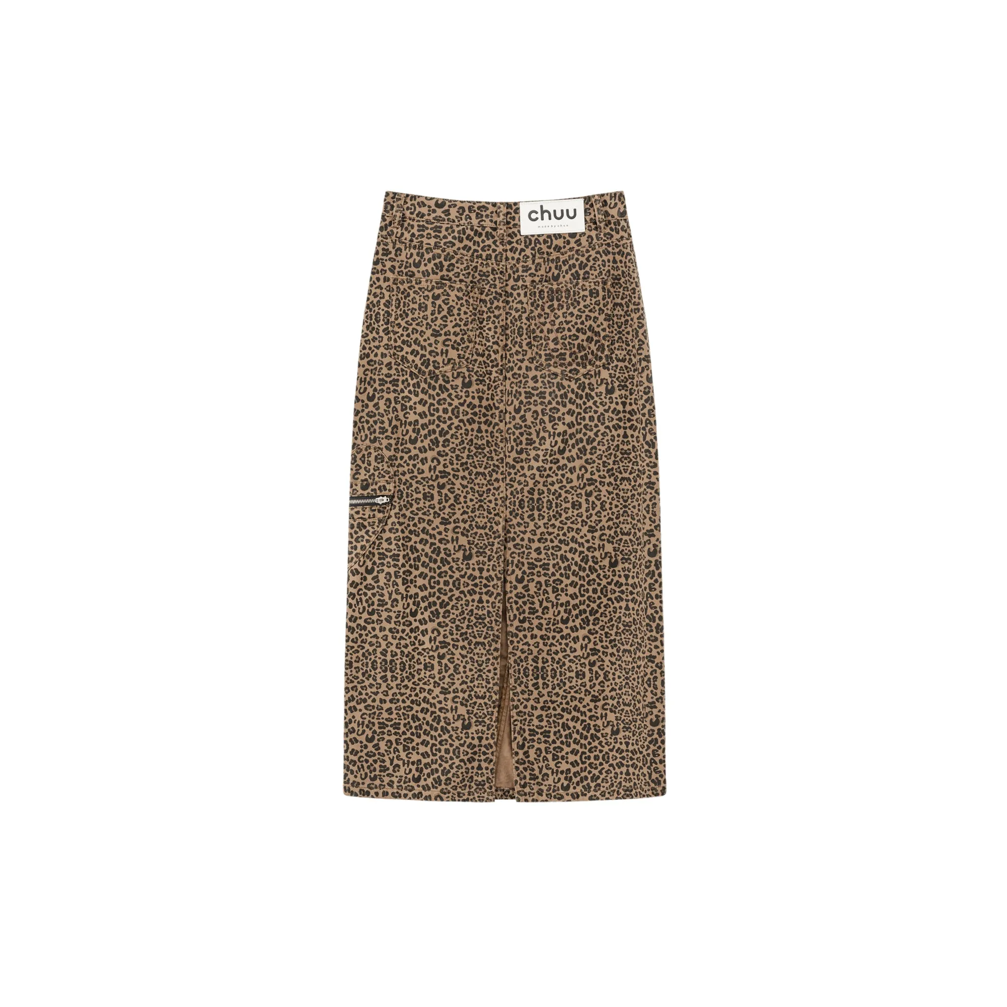 Leopard A-Line Long Skirt