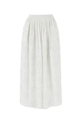 Long Skirt with Stone Embroidery (Final Sale)