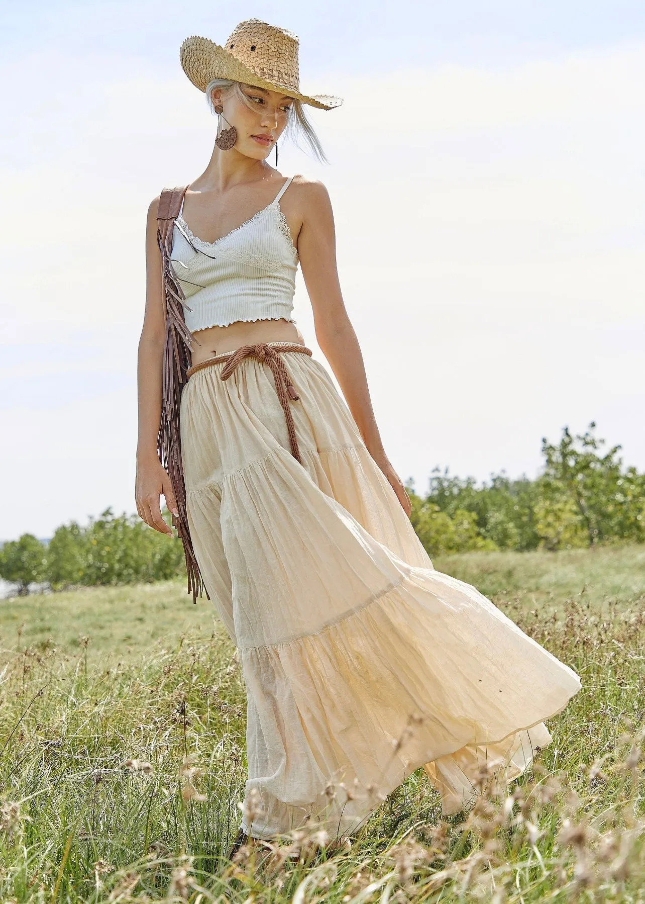 Mali Tiered Maxi Skirt