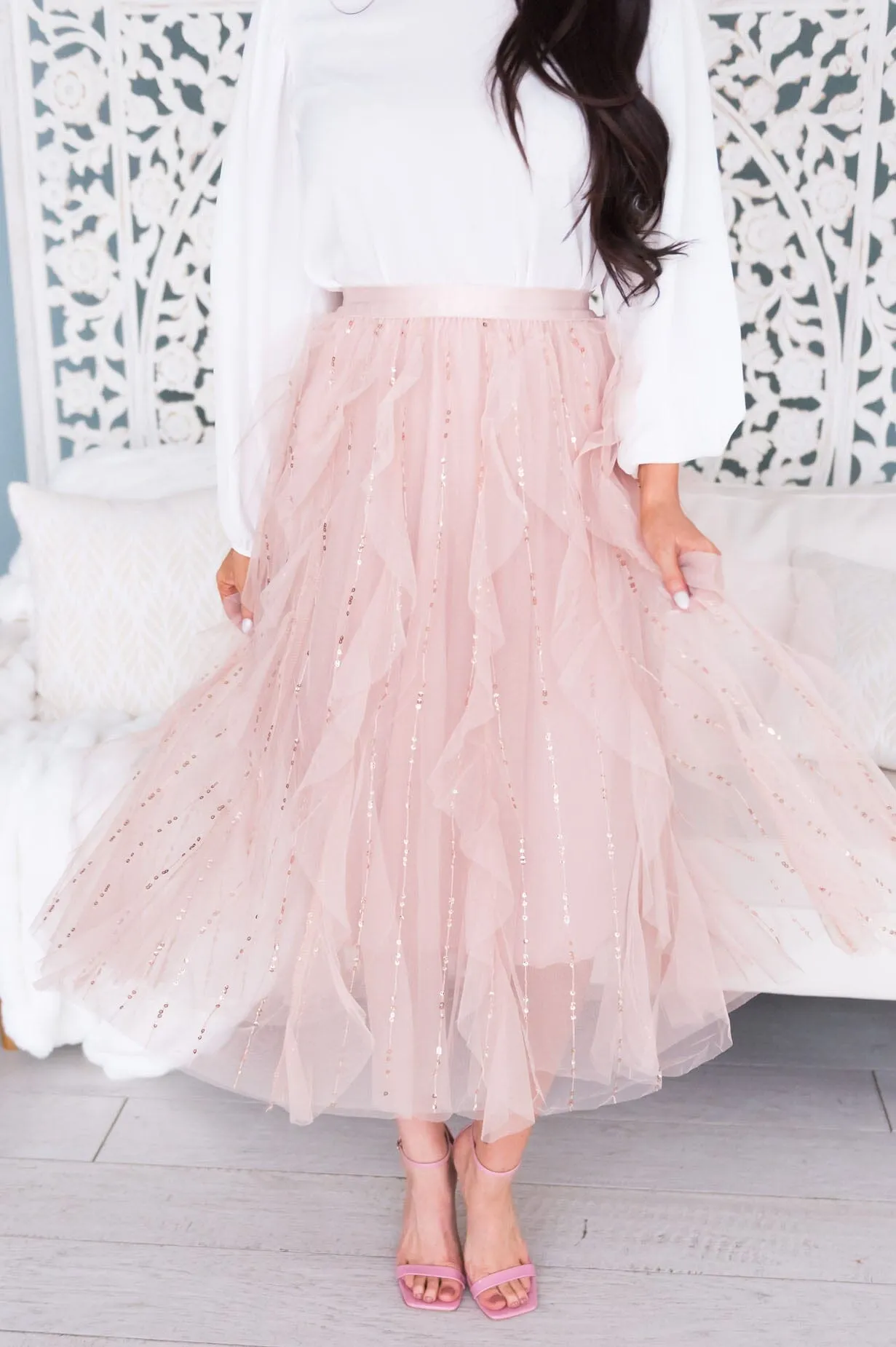 May All Your Dreams Come True Modest Tulle Skirt