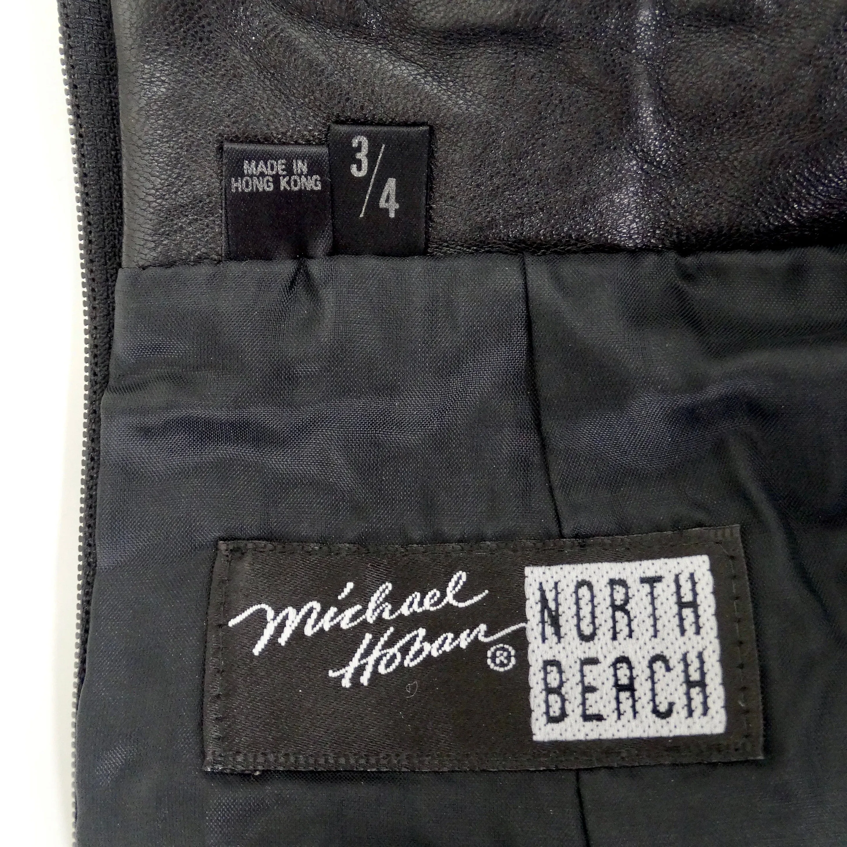 Michael Hoban 1980s Black Leather Mini Skirt