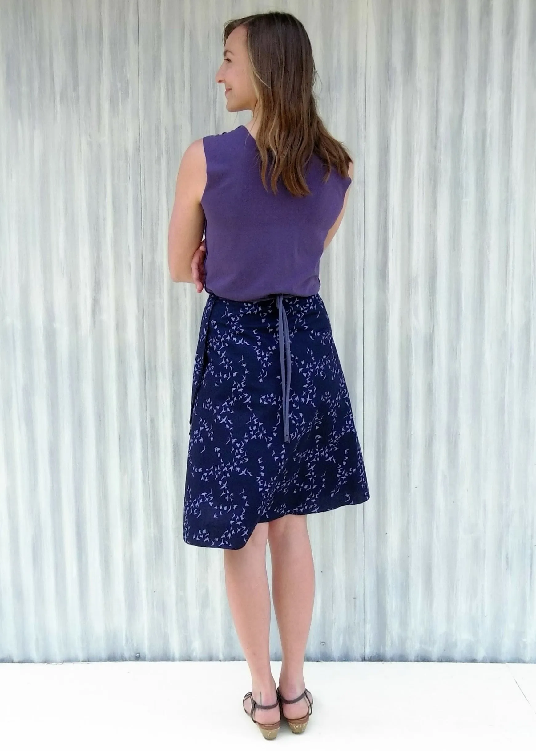 Midnight Warbler Wrap Skirt