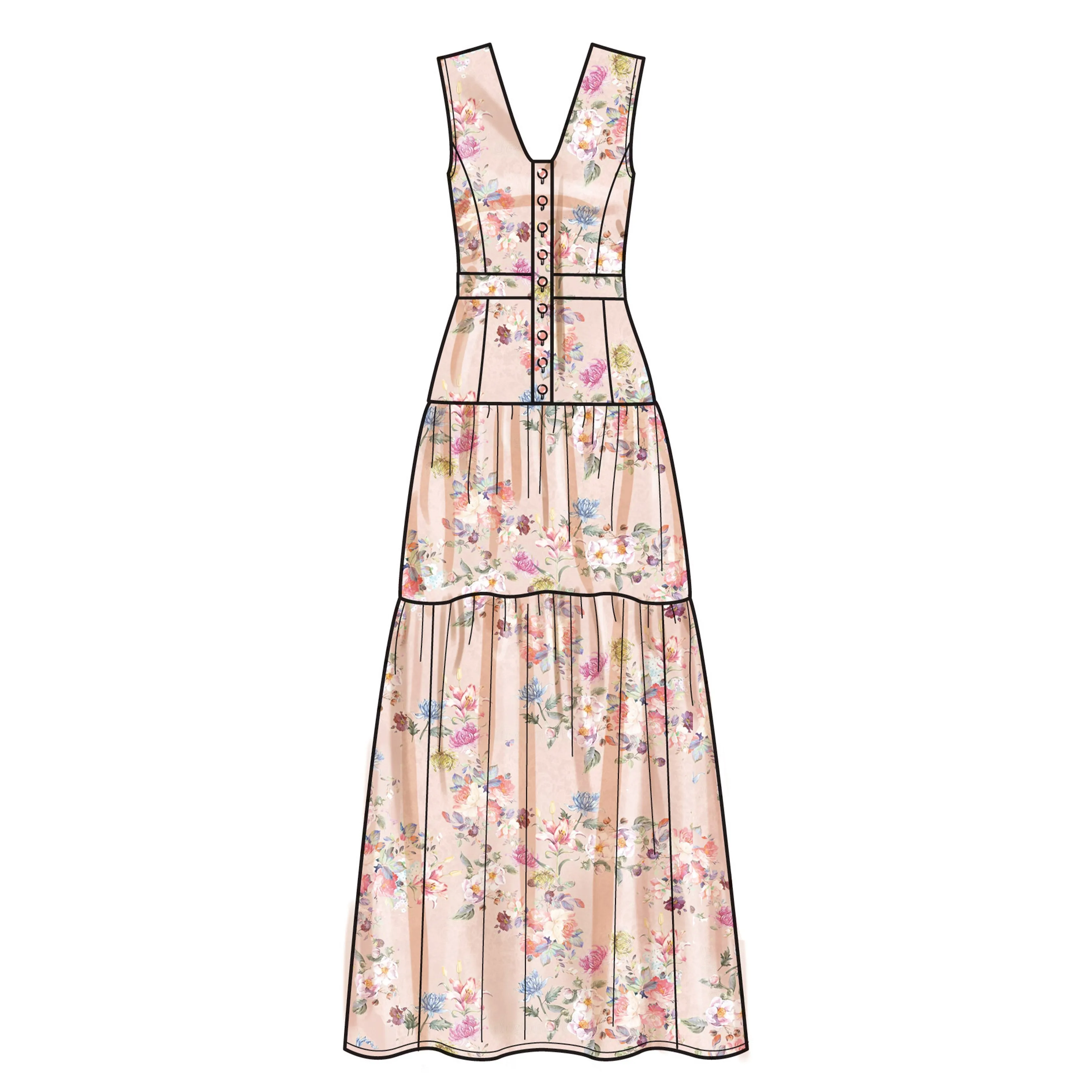 New Look sewing pattern 6718 Midi Dress