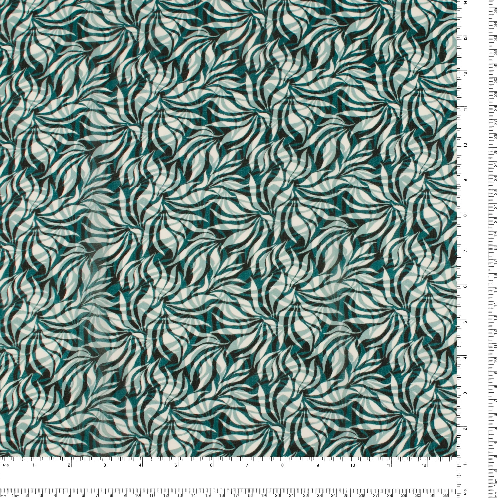 Novelty Printed Chiffon - 291 - Teal