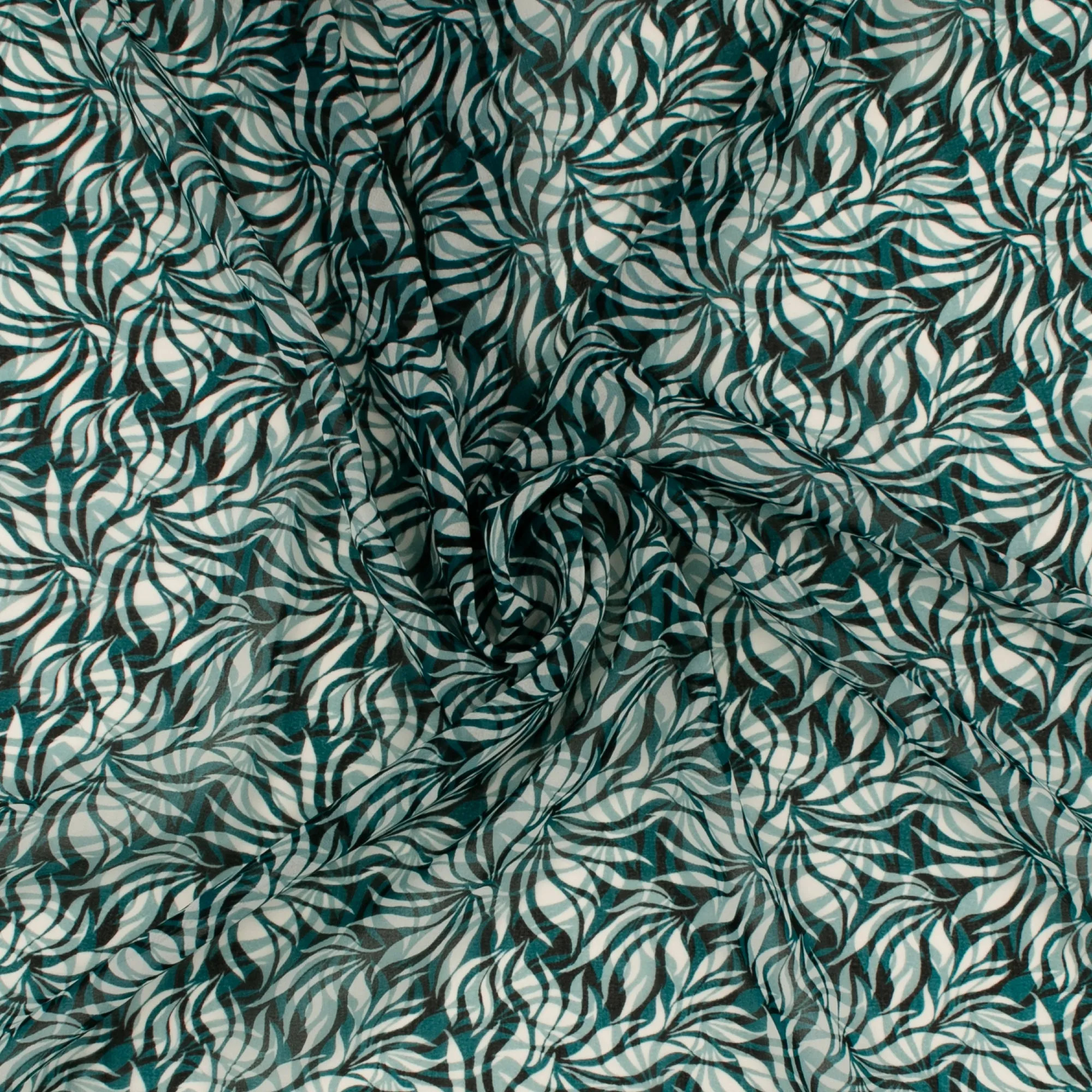 Novelty Printed Chiffon - 291 - Teal