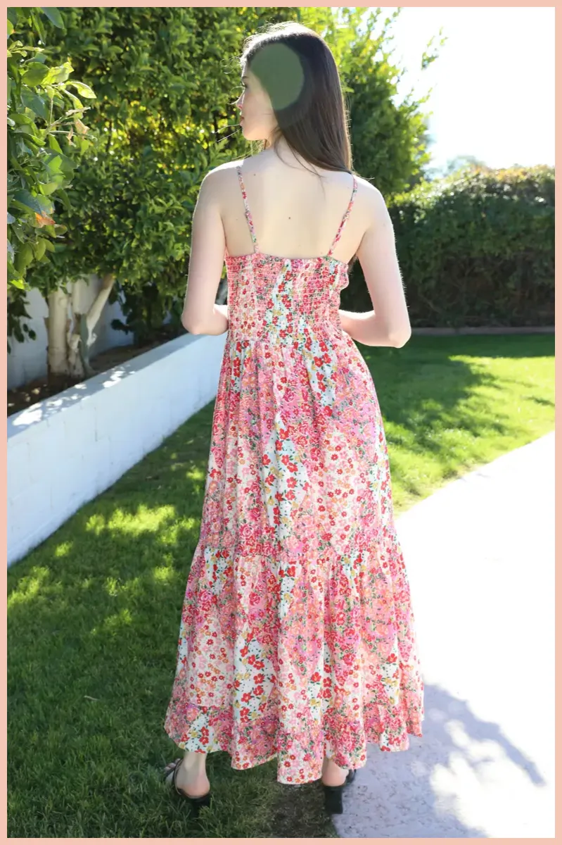 Peekaboo Tiered Maxi Dress