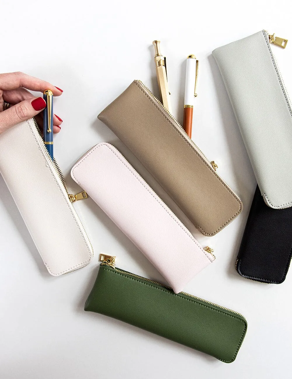 Pencil Case Slim - Forest Green