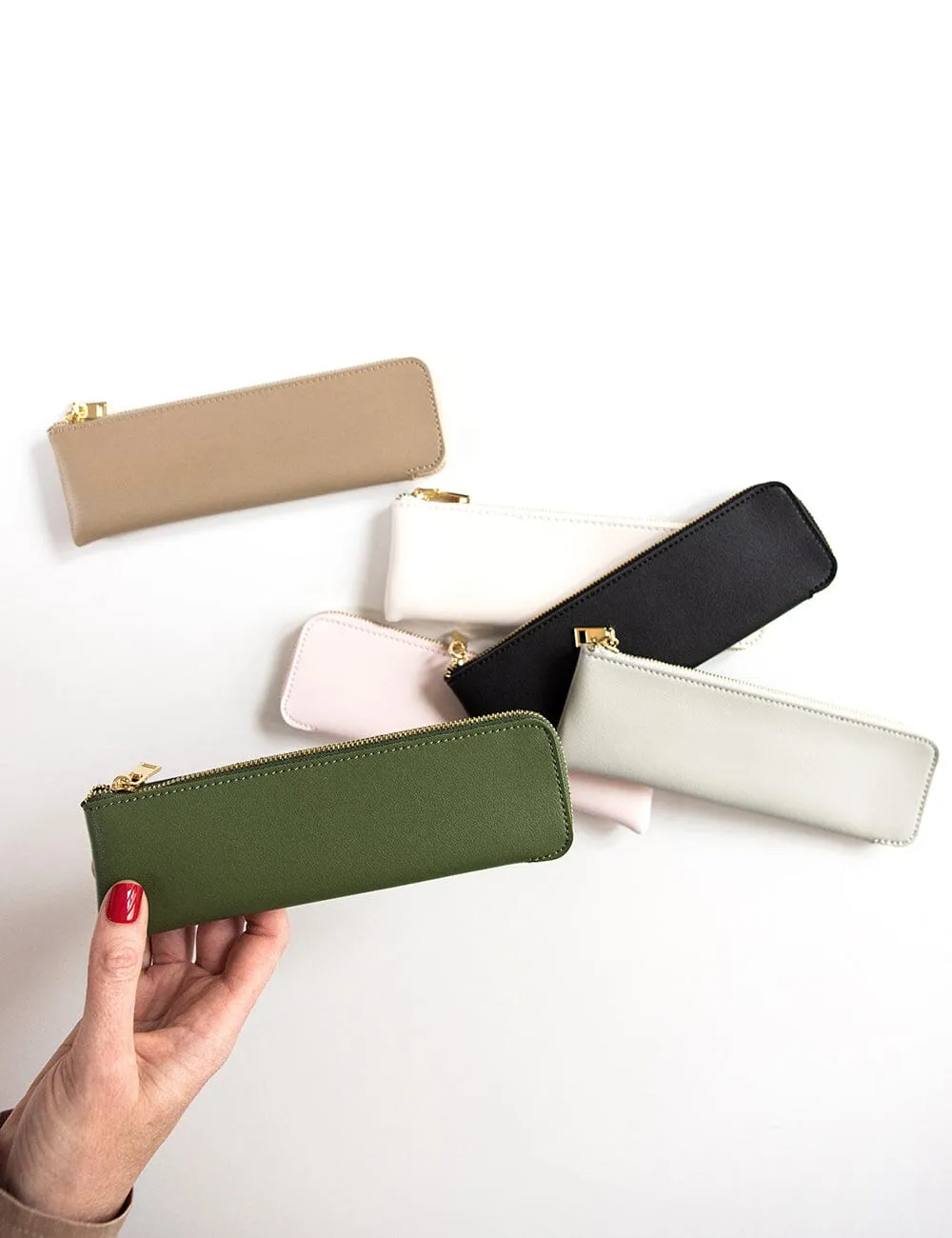 Pencil Case Slim - Forest Green