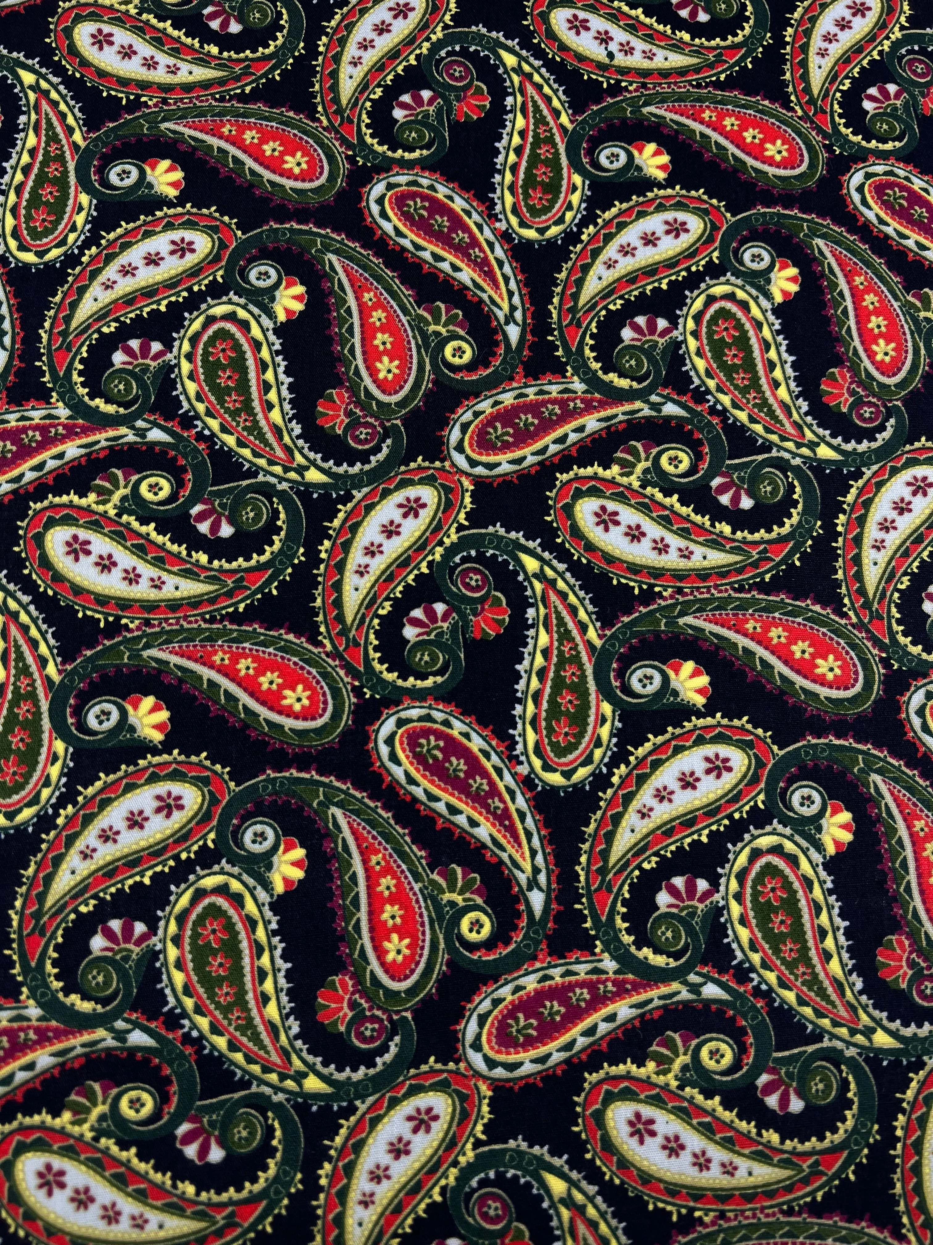 Printed Cotton - Festive Paisley - 150cm