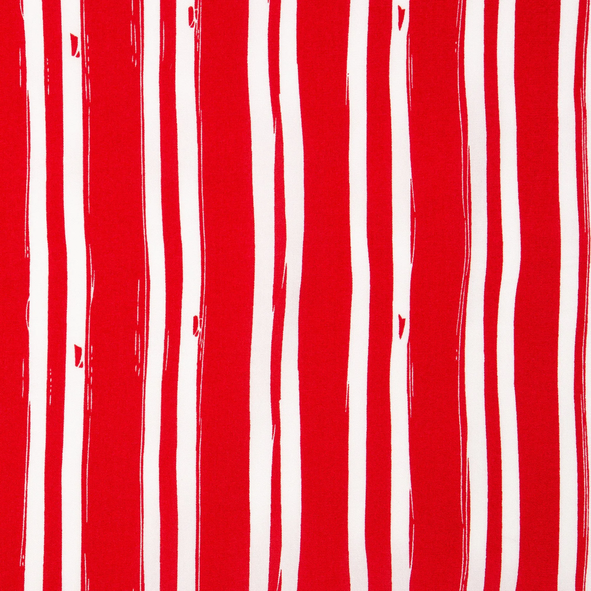 Printed rayon - ANDREA - Stripes - Red