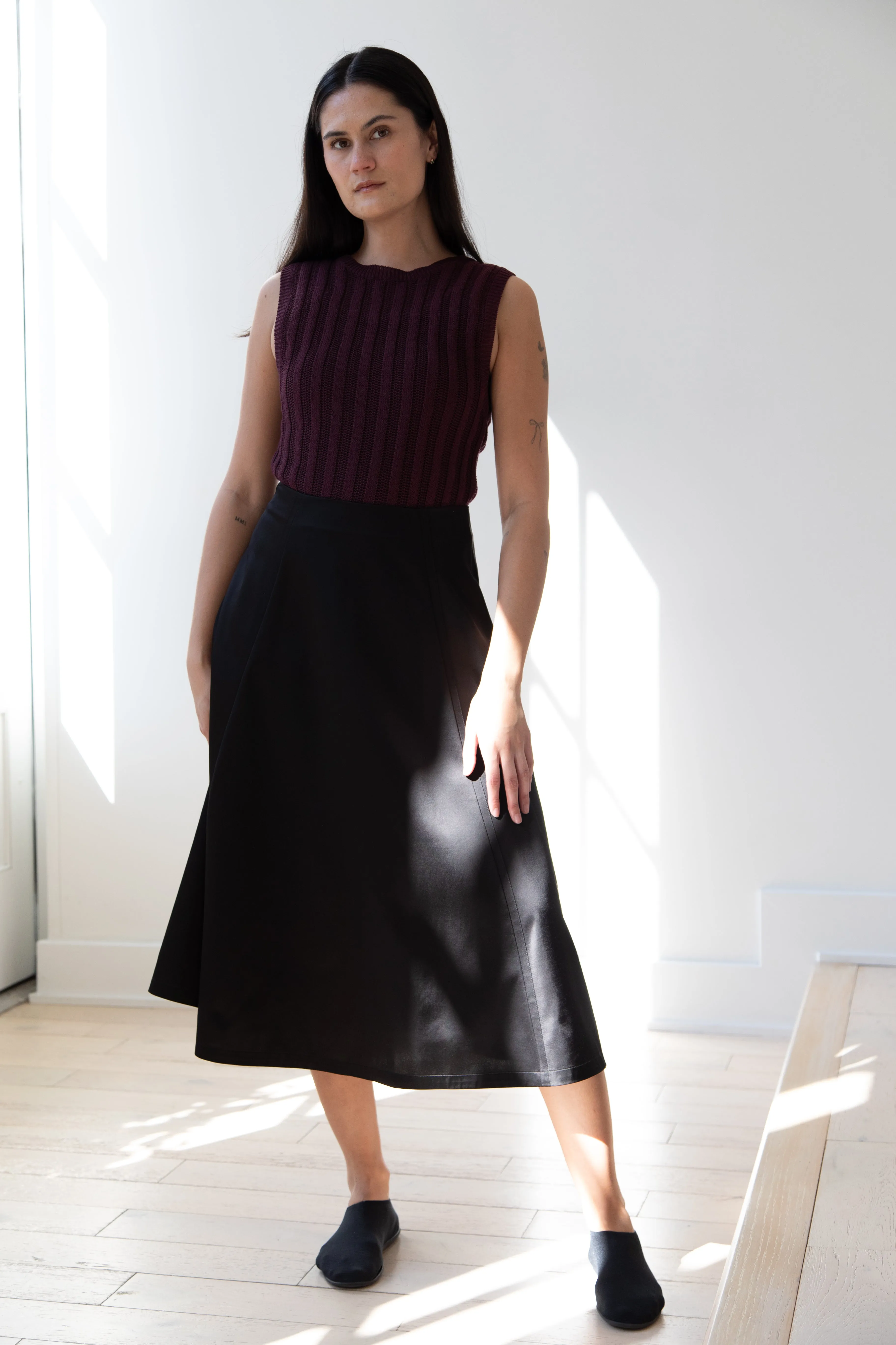 Sara Lanzi | Flared Skirt in Black