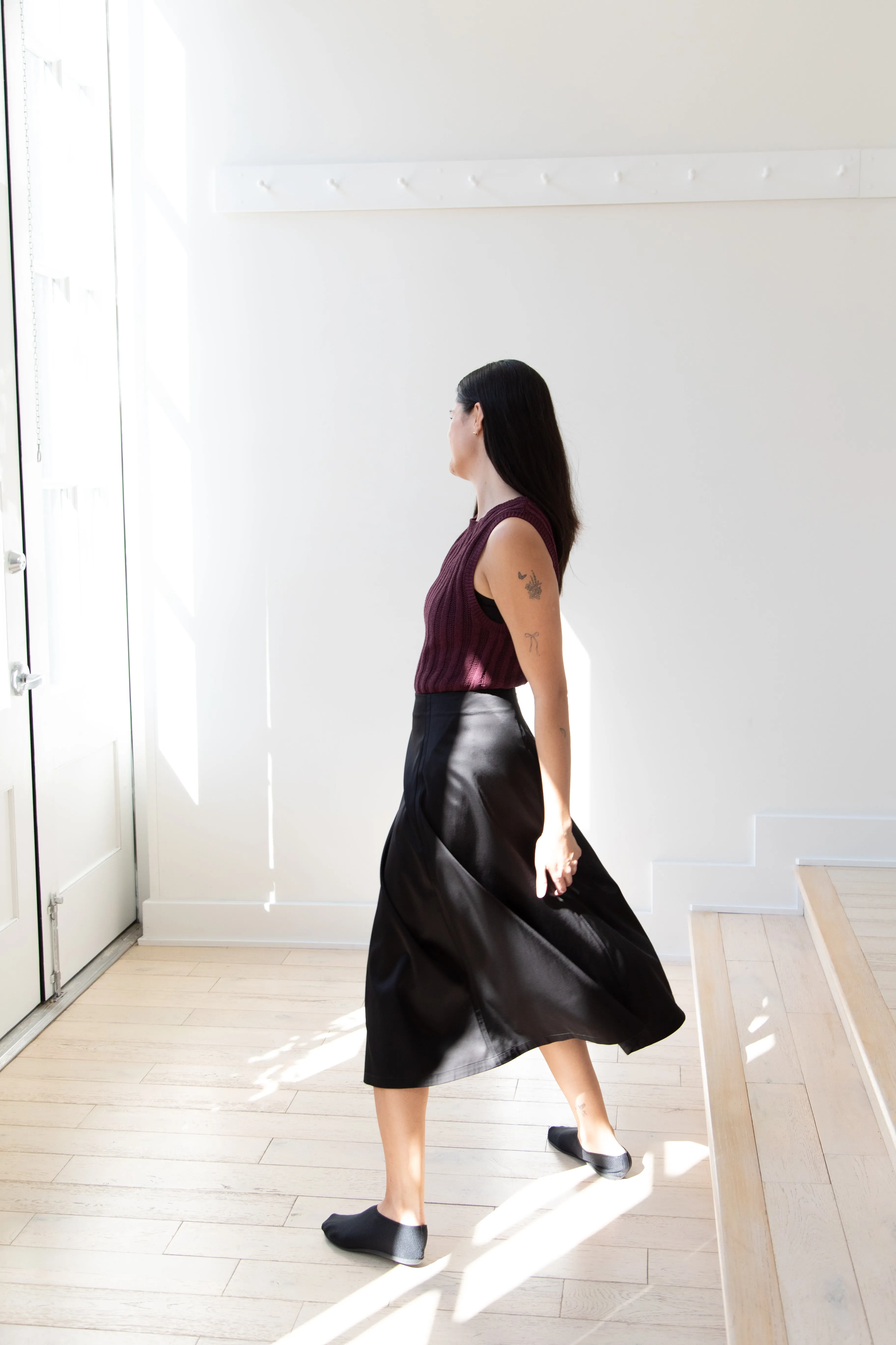 Sara Lanzi | Flared Skirt in Black