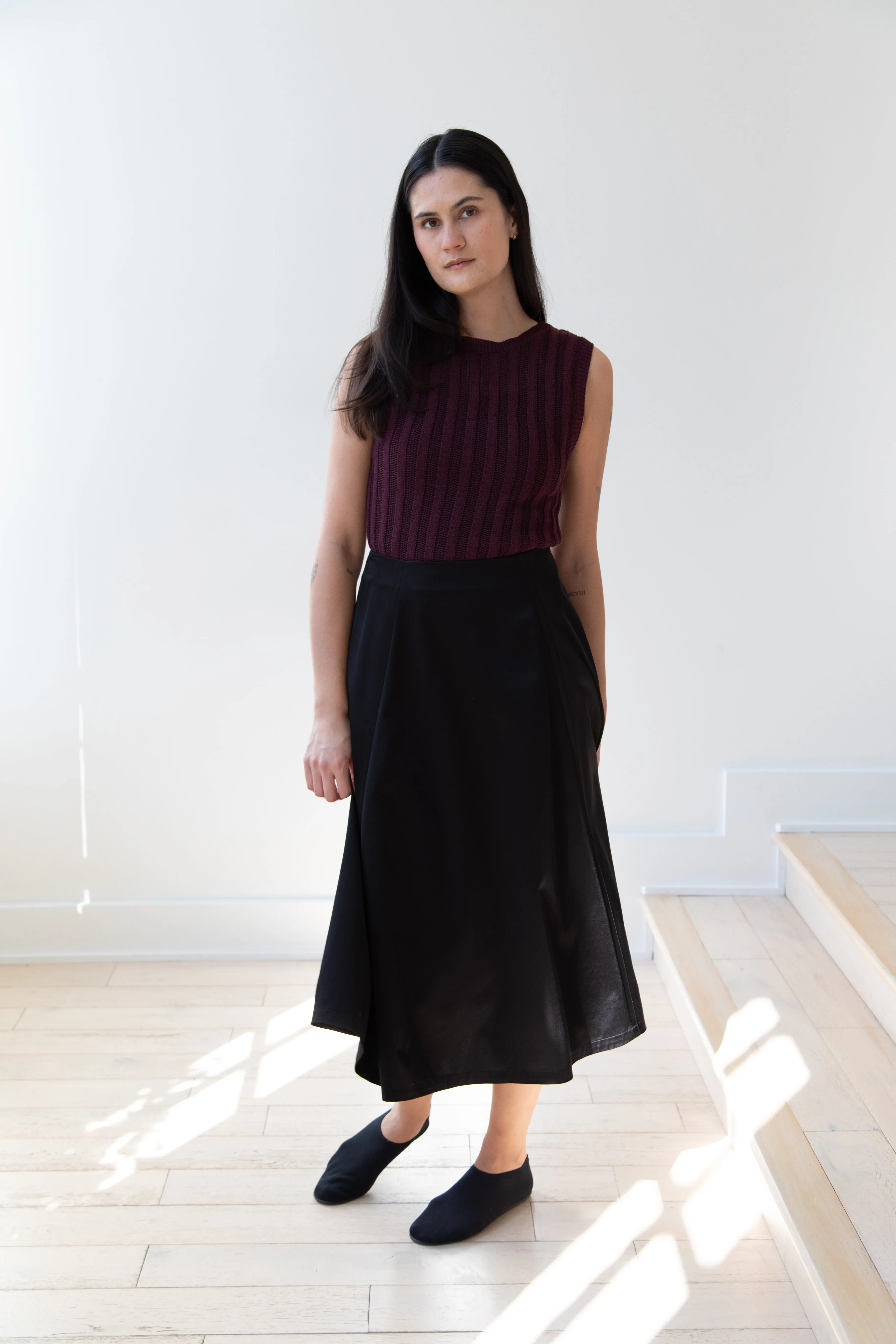 Sara Lanzi | Flared Skirt in Black