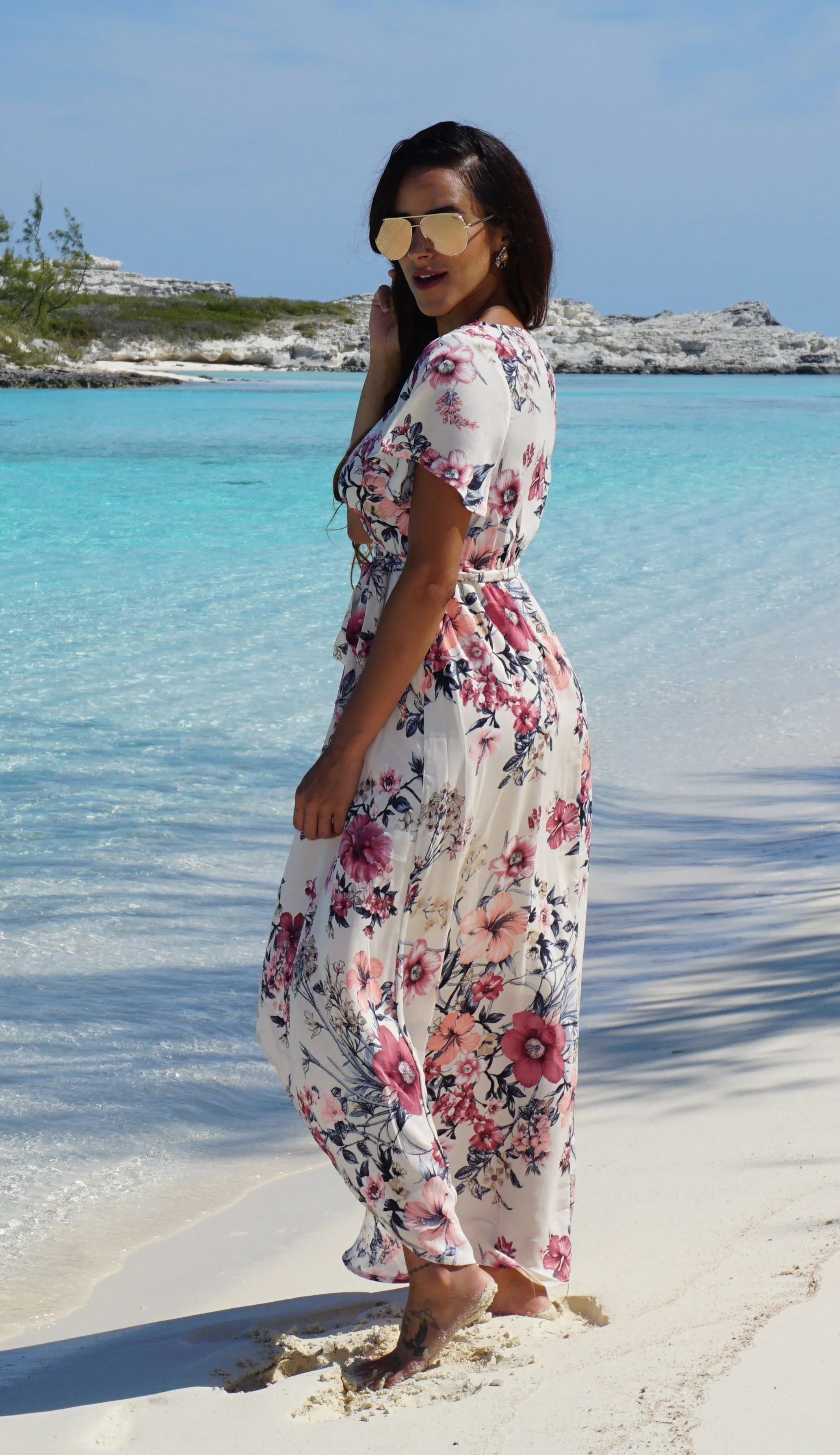 Soft Floral Maxi Dress