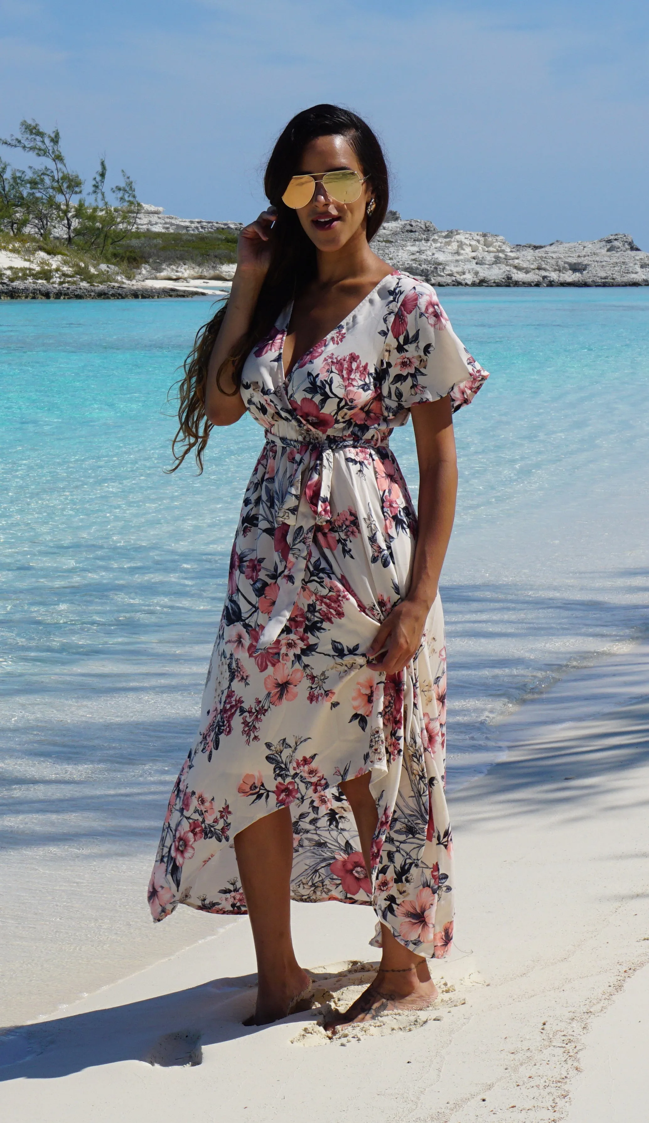 Soft Floral Maxi Dress