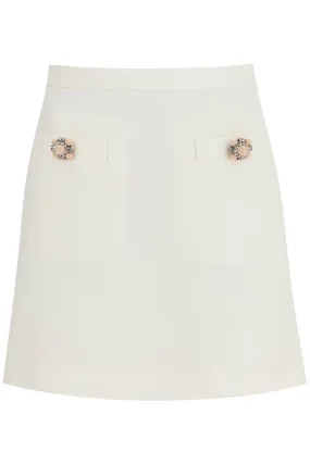 Valentino Garavani Short Crepe Couture Skirt